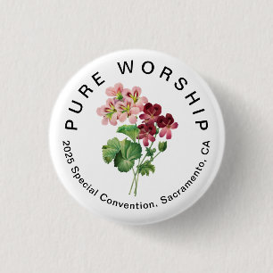 Badge Rond 2,50 Cm Convention spéciale Pure Worship 2025 JW