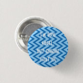 Badge Rond 2,50 Cm Cool Blue Fanny (Devant & derrière)