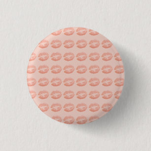 Badge Rond 2,50 Cm Cool, Extraordinaire, Sparkly Kiss rose