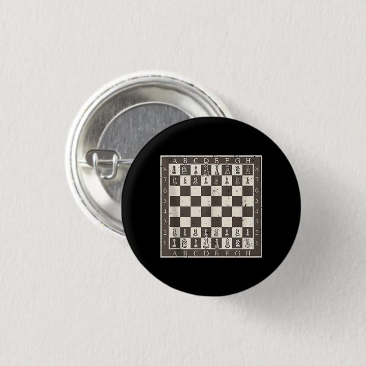 Badge Rond 2,50 Cm Cool Jeu d'échecs Halloween Costume drôle Lazy (Devant & derrière)