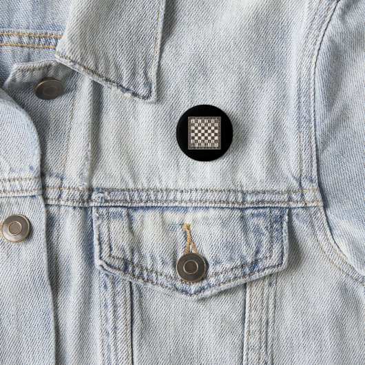 Badge Rond 2,50 Cm Cool Jeu d'échecs Halloween Costume drôle Lazy (En situation)