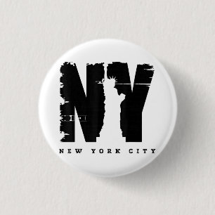 Badge Rond 2,50 Cm Cool Vintage New York Style Tee - shirts, New Y