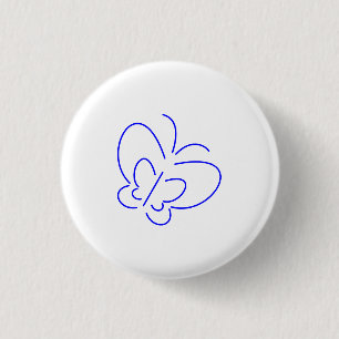 Badge Rond 2,50 Cm Correctifs et boutons minimalistes d'insectes vola