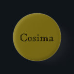 Badge Rond 2,50 Cm Cosima de texte ouvert de police de noir orphelin<br><div class="desc">Cosima est un caractère du noir d'orpheline d'émission de TV,  texte ouvert</div>
