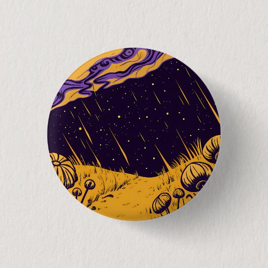 Badge Rond 2,50 Cm Cosmic Fields (Devant)