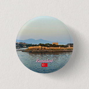 Badge Rond 2,50 Cm Côte de Kusadasi en Turquie