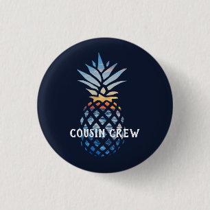 Badge Rond 2,50 Cm Couché de soleil tropical personnalisé Ananas