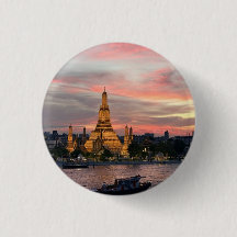 Coucher de soleil à Bangkok - Temple Wat Arun sur