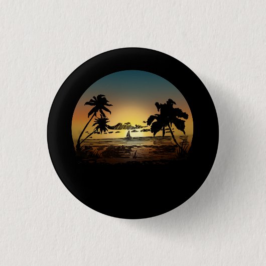 Badge Rond 2,50 Cm Coucher du soleil (Devant)
