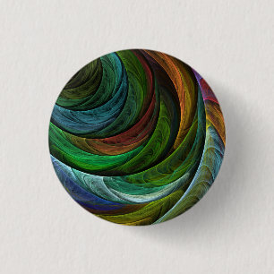 Badge Rond 2,50 Cm Couleur Gloire Moderne Art Abstrait Motif Élégant