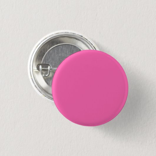 Badge Rond 2,50 Cm Couleur solide rose chaud (Devant & derrière)
