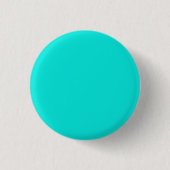 Badge Rond 2,50 Cm Couleur solide turquoise brillante (Devant)