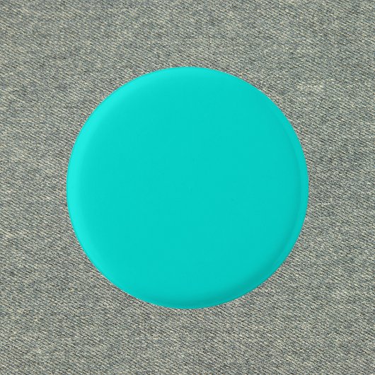 Badge Rond 2,50 Cm Couleur solide turquoise brillante