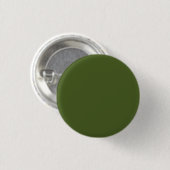 Badge Rond 2,50 Cm Couleur solide verte de mousse foncée (Devant & derrière)