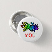 Badge Rond 2,50 Cm [couleur] vous (Devant & derrière)