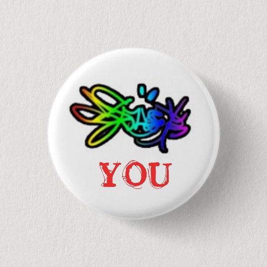 Badge Rond 2,50 Cm [couleur] vous (Devant)