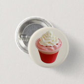 Badge Rond 2,50 Cm Coupe de crème aux fraises (Devant & derrière)