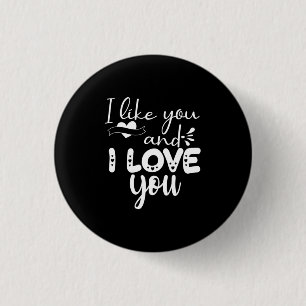 Badge Rond 2,50 Cm Couple Art Je T'Aime Et Je T'Aime