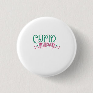 Badge Rond 2,50 Cm Couple Cadeau Cupide