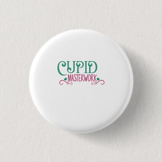 Badge Rond 2,50 Cm Couple Cadeau Cupide (Devant)