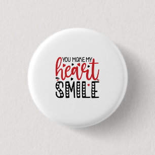 Badge Rond 2,50 Cm Couple Cadeau Vous Faites Mon Coeur Sourire