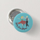 Badge Rond 2,50 Cm Couple de danse (Devant & derrière)