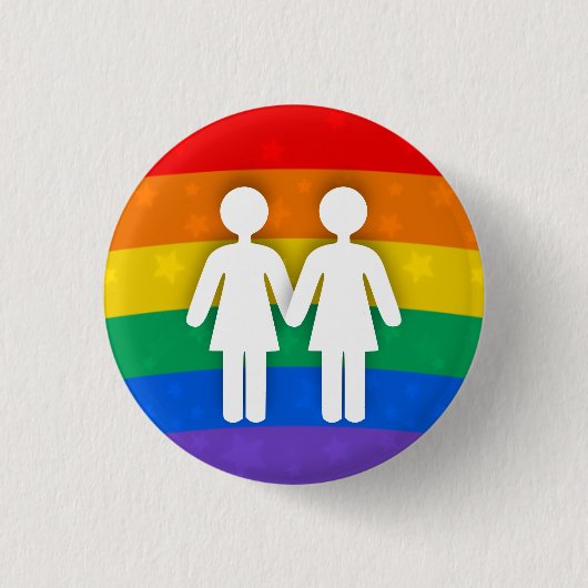 Badge Rond 2,50 Cm Couple gay (Devant)