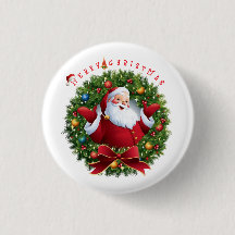 Couronne de Noël joyeuse de Père Noël thème de vac