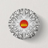 Badge Rond 2,50 Cm Couronne dorée (Devant)