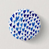 Badge Rond 2,50 Cm Cours de jour Valentines explosion - bleu (Devant)