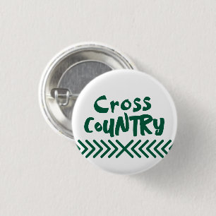 Badge Rond 2,50 Cm course à pied sur fond vert et blanc typographie