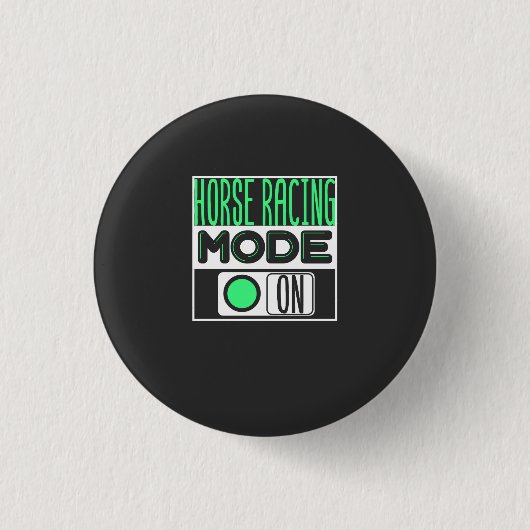 Badge Rond 2,50 Cm Course de chevaux (Devant)