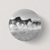 Badge Rond 2,50 Cm Course de mustang (Devant)