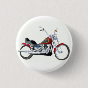 Badge Rond 2,50 Cm Coutume de Doux-queue de Harley