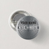 Badge Rond 2,50 Cm Couvercles de regards Queens (Devant & derrière)