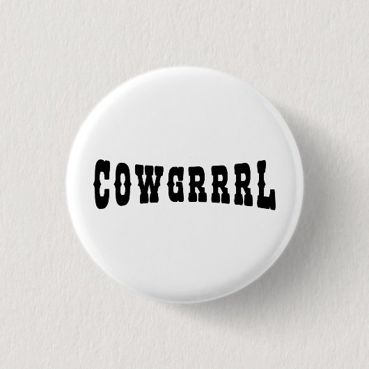 BADGE ROND 2,50 CM COWGRRRL (Devant)
