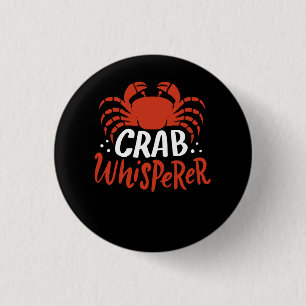 Badge Rond 2,50 Cm Crabe - Crabe Whisperer