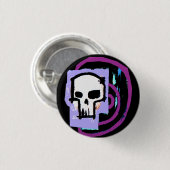 Badge Rond 2,50 Cm Crâne 12 (Devant & derrière)