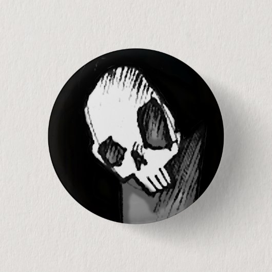 Badge Rond 2,50 Cm Crâne 14 (Devant)