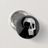 Badge Rond 2,50 Cm Crâne 15-Grey (Devant & derrière)