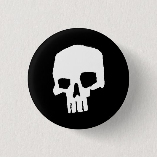 Badge Rond 2,50 Cm Crâne 20 (Devant)