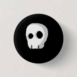 Badge Rond 2,50 Cm crâne de bande dessinée