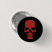 Badge Rond 2,50 Cm Crâne d'écarlate (Devant & derrière)
