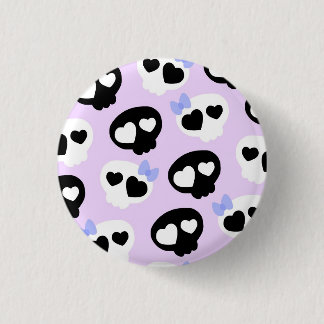 Badge Rond 2,50 Cm Crânes en pastel de Goth