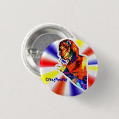 Badge Rond 2,50 Cm crazyRetro (Devant & derrière)
