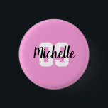 Badge Rond 2,50 Cm Create Your Own Custom<br><div class="desc">Créez Votre Propre Bouton Numéro De Nom Personnalisé. Ajoutez votre propre nom et numéro au bouton lié au football pour faire un cadeau personnalisé de balle de football féminin pour vous-même ou un joueur de football parmi la famille ou les amis comme une fille,  petite-fille ou nièce.</div>