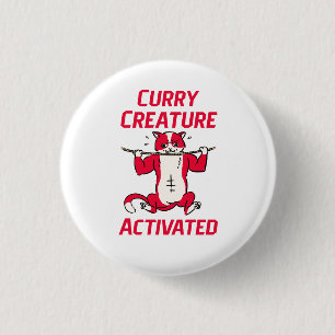 Badge Rond 2,50 Cm Créature de Curry Activée Amoureux du Curry