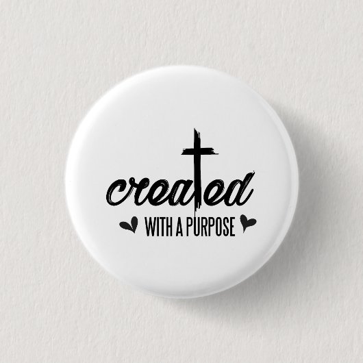 Badge Rond 2,50 Cm Créé Avec Un But - Christian (Devant)