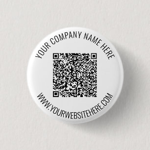 Badge Rond 2,50 Cm Créez vos boutons promotionnels de code QR et de t