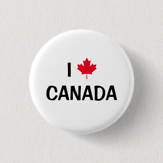 Badge Rond 2,50 Cm Créez vos propres feuille d'érable du Canada (Devant)